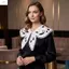 Cổ áo giả ren thêu ZENZON, Cổ hoa rỗng bằng vải Polyester, Áo sơ mi cổ giả trang trí hạt ngọt ngào có thể tháo rời sành điệu