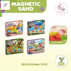Bộ đồ chơi cát nam châm cho trẻ em - Hình dạng co giãn Tạo đồ chơi giáo dục Khuôn dễ dàng