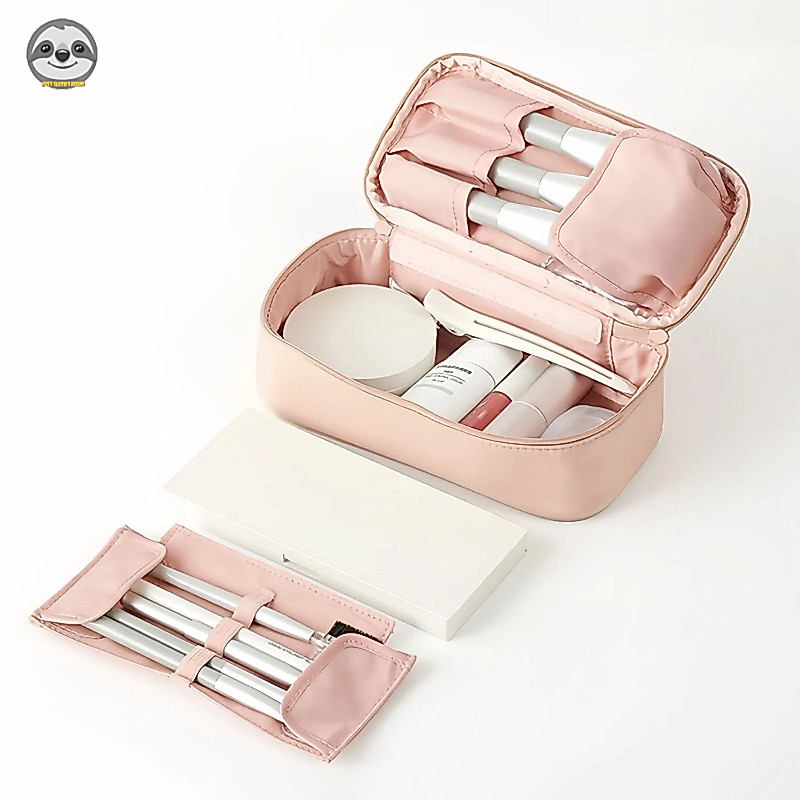 [Hàng có sẵn] Phong cách Nhật Bản Muji / Túi đựng mỹ phẩm di động tinh tế / Vận chuyển nhanh 24H / Túi làm đẹp nhỏ đi chơi / Túi đựng cọ trang điểm du lịch