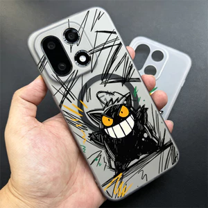 Dành Cho Oneplus 15 15T Ace 6 6T 5 Pro 3Pro 3V 13 / 12 / 11 Turbo 6 "Graffiti Pikachu Gengar" Vỏ Điện Thoại Từ Tính Mềm Micro Matte / Chống Trầy Xước / Chống Vân Tay / Oneplus Cover