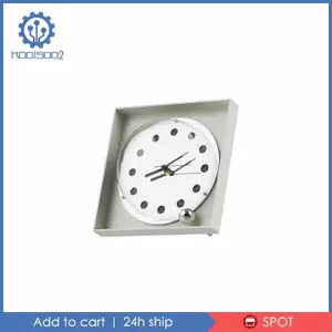 Đồng hồ bàn vuông sang trọng hiện đại Sleek Thiết kế để bàn Đồng hồ bấm giờ cho phòng khách Trang trí không gian làm việc