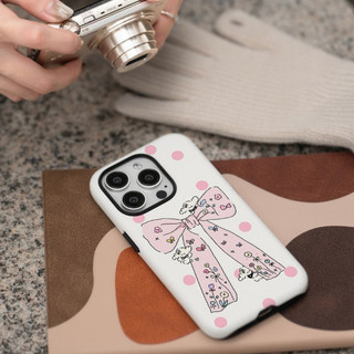 Ốp lưng bảo vệ hình nơ cho iPhone 11 12promax 13pro15pro 15promax 14 14promax 14promax 14pro 16 pro max 16 plus 17 17promax ốp lưng hai trong một