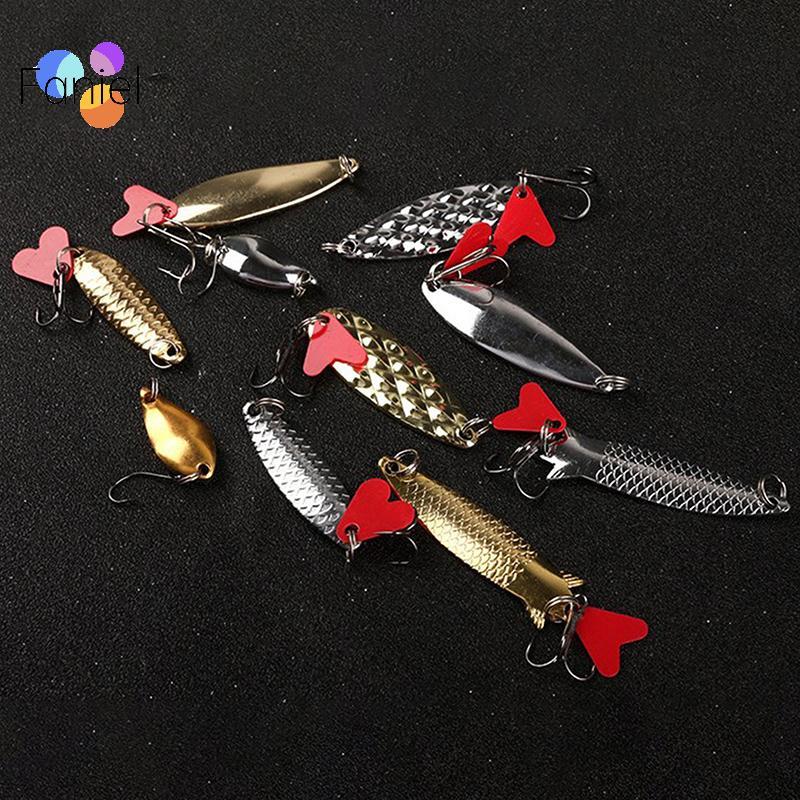 < shicong222 > 5 Cái / bộ Kim Loại Jig Muỗng Spinner Mồi Câu Cá Wobbler Mồi Bộ Câu Chuyện Câu Cá Bộ Mồi Câu Cá Mồi Câu Cá mới