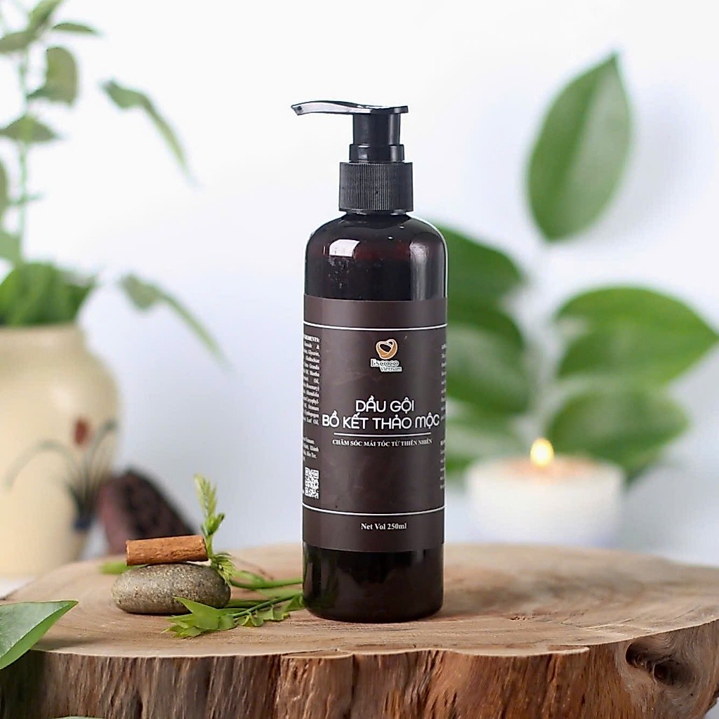 Dầu gội bồ kết thảo mộc Escoco giúp tóc mượt mà, không bết dính
