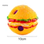 Đồ chơi thú cưng Burger Shape Giggle Âm thanh thu hút Chăm sóc răng miệng chống cắn Đa chức năng Làm sạch răng Đồ chơi chơi chơi cho chó Wobble Giggle Ball Đồ dùng cho thú cưng