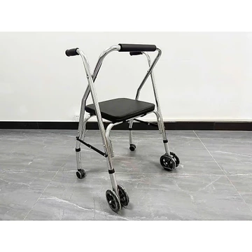 Khung tập đi bánh xe kép Oromi KHU-06B, Khung tập đi cho người già có ghế ngồi