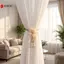 Rèm Ngọc Trai Thắt Lưng Hoa Trà Khóa Có Thể Điều Chỉnh Thanh Lịch Giá Đỡ Drapery Cho Bảng Cửa Sổ Trang Trí Nhà Phụ Kiện VN