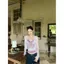 Girl Pure Desire Hot Girl Ren Màu sắc tương phản Áo yếm nữ Mùa hè Phong cách mới Áo Cardigan ren dài tay Bộ đồ hai mảnh