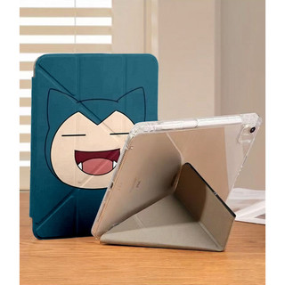 Ốp Lưng Snorlax cho iPad A16 Air4/5/6/7/8 Pro 11 12.9 Y-fold Pokémon Hoạt Hình Cho iPad Gen 12 11 10 9 8 7 6 5 M4 air3