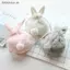 # HB # 1 Túi Dây Rút Nhà Thơ Thỏ Dễ Thương Túi Tai Thỏ Sang Trọng Có Lông Tơ Giống Như sel Túi Trang Điểm Kawaii Ngọt Ngào Phụ Kiện Nhỏ.