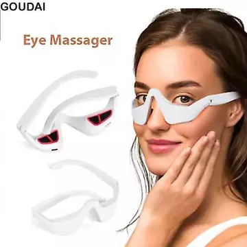 Máy mát xa mắt GOUDAI, Máy chăm sóc mắt vi mô trị liệu ánh sáng đỏ, Máy làm đẹp Chăm sóc sắc đẹp chống lão hóa mát xa điện EMS Thư giãn mắt Điều trị làm đẹp