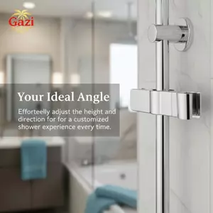 Giá đỡ đầu vòi hoa sen đa năng Góc có thể điều chỉnh Không cần lắp đặt máy khoan để sử dụng trong phòng tắm [VN]
