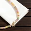 Vòng cổ đá hạt PYCOU, Vòng cổ hạt đầy màu sắc Dopamine, Thời trang mã não Bohemian Aquamarine Đá mặt trăng Đá màu quyến rũ Trang sức nữ