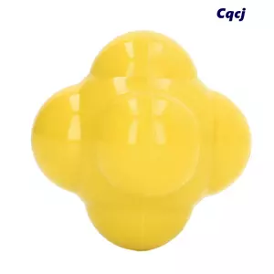 Bóng nhanh nhẹn CQCJ, Bóng phản ứng cao su tự nhiên nảy cao, Nhiều màu hình lục giác Tôm tròn tròn Bóng tập luyện màu trơn Phối hợp mắt tay