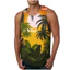Mới Cây Cọ 3D In Hình Tank Top Dành Cho Nam, Không Tay Đi Biển Họa Tiết Gai Dầu Hawaii Áo Vest Thường Ngày, Mềm Mại