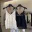 Áo yếm voan xù ren gợi cảm phong cách Hàn Quốc dành cho nữ mùa hè Thiết kế khí chất đẹp Cảm giác dáng rộng Pure Desire Top
