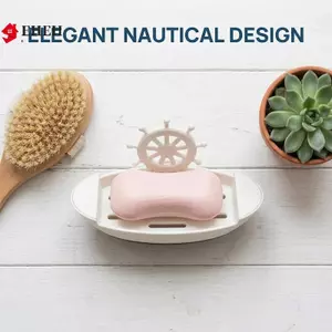 Giá Đựng Xà Phòng Treo Tường Hình Thuyền Không Khoan Kệ Phòng Tắm Thoát Nước Xà Phòng Cho Gia Đình VN