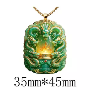 Chín Năm Zun Phong Cách Trung Hoa Vòng Cổ Thần Lửa Bao Thần Rồng Tốt Lành Kinh Tế Đồ Trang Trí Gửi Gia Đình Trang Trí Dây Chuyền Phước Lành May Mắn 2026-6-26