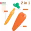 Kẹp Rác 2 Trong 1 Hình Cà Rốt Dễ Thương Loại Bỏ Vết Bẩn Bụi Xẻng Bồn Rửa Chén Dụng Cụ Vệ Sinh Phòng Tắm Kẹp Tóc VN