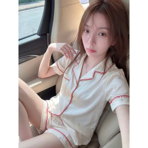Phụ Nữ Cổ In Hình Ngôi Sao Ngắn Tay Loungewear Bộ Phong Cách Dáng Rộng Cho Hàng Ngày Trong Nhà Nghỉ Và Thoải Mái Mùa Hè Nhà Giải Trí Khoảnh Khắc