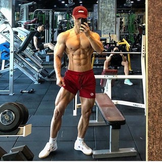 Sports Shorts Men's Three-Point Fitness Pants Quick-Drying Loose Muscle Training Brother Basketball Track and Field Marathon Running Pants A5Le