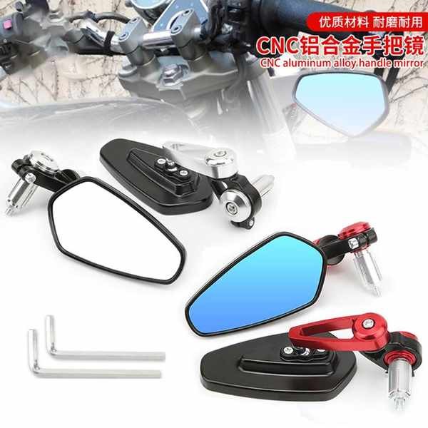 Tay Cầm Xe Máy Gương Sửa Đổi Xe Điện Gương Đảo Chiều Lò Xo Breeze Huanglong Retro Tay Cầm Có Thể Điều Chỉnh Gương Đa Năng