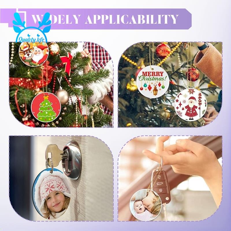 35 miếng đồ trang trí thăng hoa trống tròn cho cây thông Noel