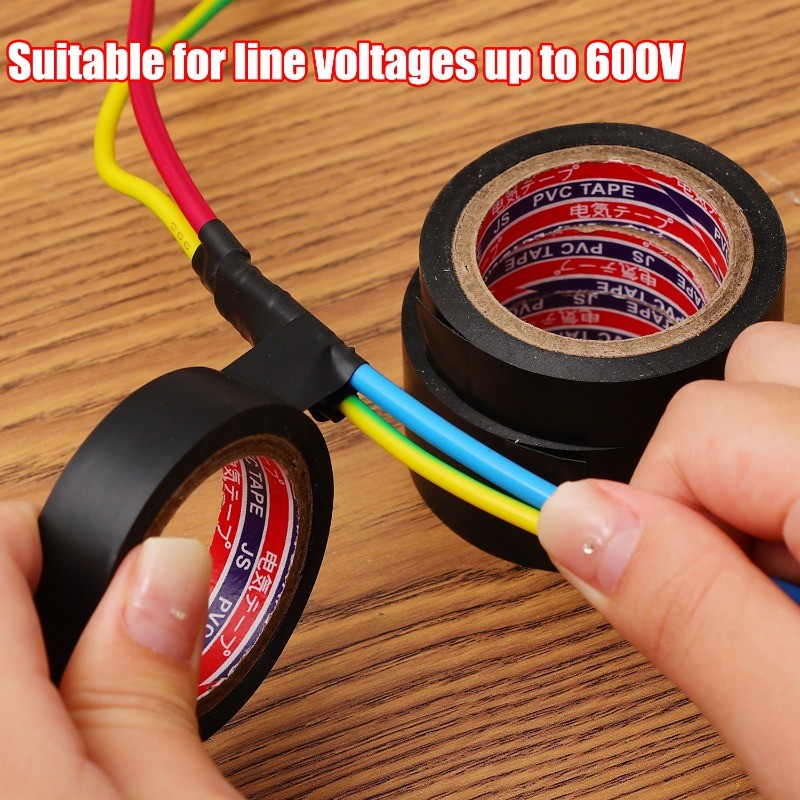 [H & L] Băng điện PVC có thể đeo tay | Cách nhiệt 600V, chống nước & chống ăn mòn để sửa chữa điện (Chiều dài 6M, Cuộn 4 / 6 / 8 / 10 / 20)