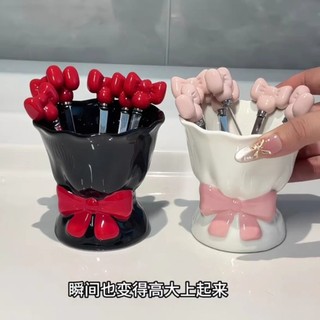 Sáng Tạo Dễ Thương Giá Trị Cao Độc Đáo Nĩa Trái Cây Hộ Gia Đình Thép Không Gỉ Món Tráng Miệng Nĩa Nhỏ Bàn Ăn Để Bàn Bộ Bảo Quản HYD8