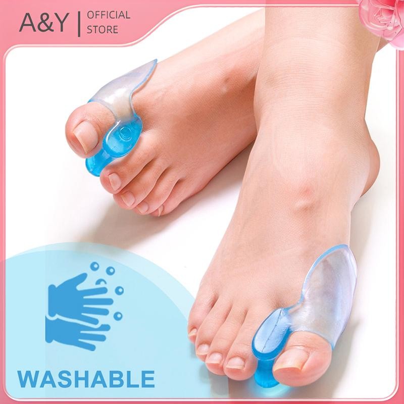 A & Y 1 Cặp Gel Silicon Bunion Toe Corrector Orthotics Máy duỗi Giảm đau.