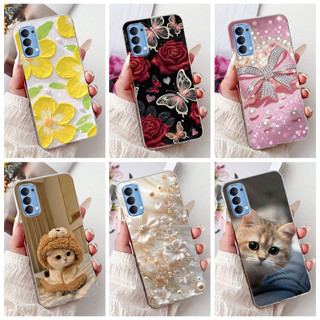 Dành Cho OPPO Reno4 (CPH2113) / Reno4 Pro (CPH2109) Vỏ Tranh Họa Tiết Hoa Thanh Lịch Mới Reno 4 4Pro 4G Vỏ Điện Thoại TPU Silicon Mềm