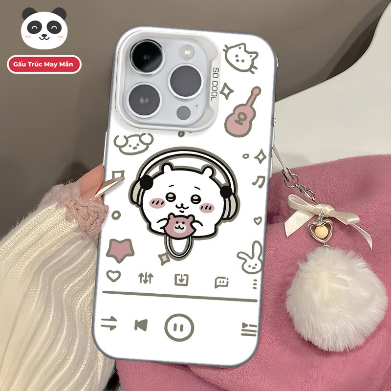 Ốp Lưng iPhone Hình Chii Nghe Nhạc Đáng Yêu - Tương Thích 16/15/14/13/12/11 Pro Max, XS Max, X