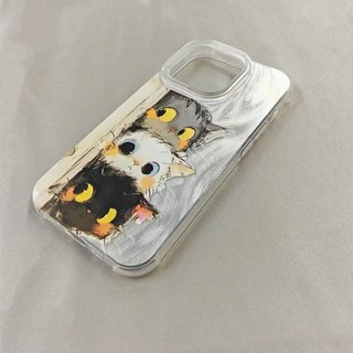 Ốp Lưng iPhone 3 Chú Mèo Con Công Nghệ IMD | Tương Thích iPhone 16/15/14/13/12/11 Pro Max/XR/XS Max