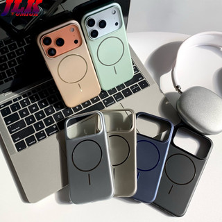 [JLK] Ốp điện thoại Matel từ tính siêu mỏng sang trọng cho iPhone 17 ProMax 16 15 14 13 12 11 Pro Max Plus Ốp điện thoại cứng