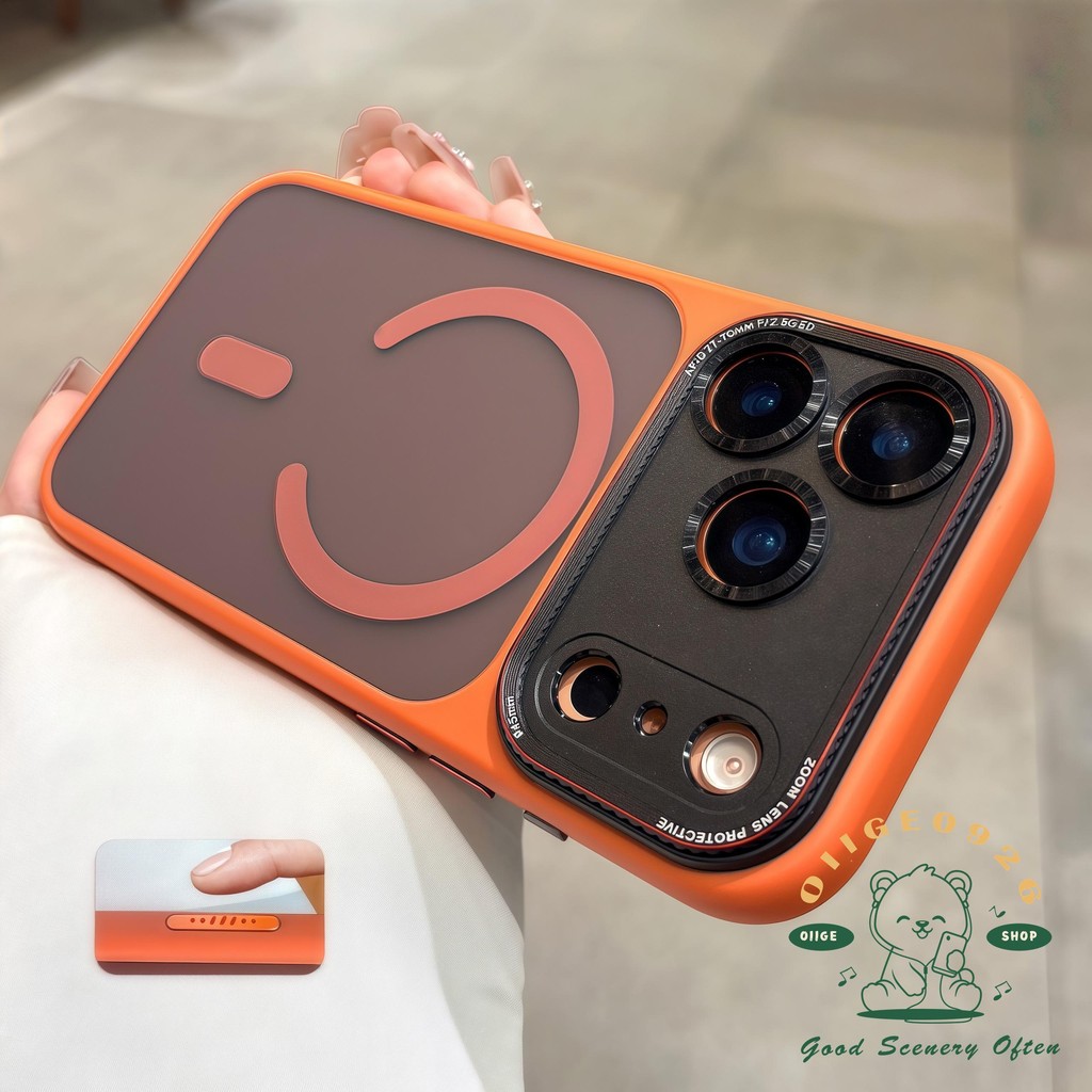 【 Ốp lưng iPhone17 】 Vỏ điện thoại từ tính nhạy cảm với da Lycra iphone17 Pro Max 16 15 cho vỏ iPhone Vỏ mềm silicon TPU chống sốc