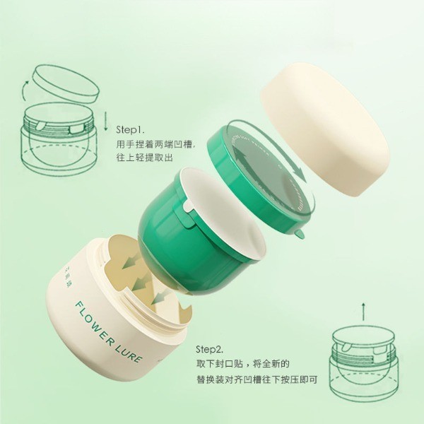 Kem Lót Trang Điểm FLOWER LURE Dưỡng Ẩm Che Lỗ Chân Lông Giữ Nền Lâu Trôi Chiết Xuất Thực Vật 30g