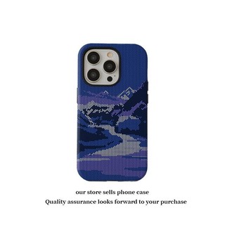 Ốp Điện Thoại Thích Hợp Cho iPhone Phong Cảnh Lưới Thích Hợp Cho iPhone16 / 15promax Phim Hai Trong Một Vỏ Bảo Vệ 14 Vỏ Cứng Mềm 13x Vỏ Bảo Vệ GY8N