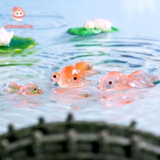 PWSEND Bể Cá Mini Các Bức Tượng Nhỏ, Phụ Kiện Trang Trí Cá Koi Cá Nhỏ Dễ Thương Đồ Trang Trí, Đồ Trang Trí Phong Cảnh Vi Mô DIY Bình Sinh Thái Cảnh Quan