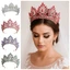 FUJICOU Baroque Queen Tiaras, Vương miện công chúa hợp kim lấp lánh sang trọng, Đẹp thanh lịch có thể điều chỉnh sáng bóng Kim cương giả Cuộc thi Diadem Sự kiện