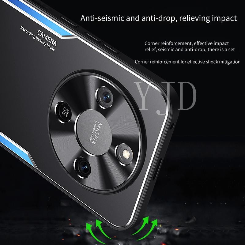 Ốp Lưng Cho Honor X9d Hợp Kim Nhôm Kim Loại TPU Chống Rơi Vỏ Điện Thoại