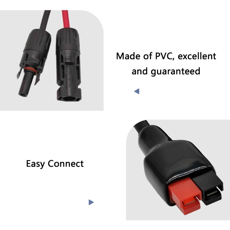Dây nối dài bảng điều khiển năng lượng mặt trời 4 đến 30A Tăng cường bảo vệ an toàn chống lại các mạch ngắn và mài mòn