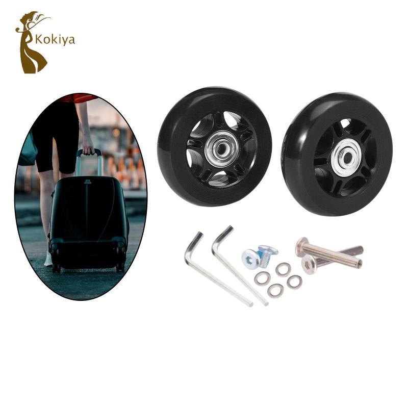 2 Miếng Vali Hành Lý Bánh Xe Thay Thế Với Bánh Xe Vít Vòng Bi Sửa Chữa