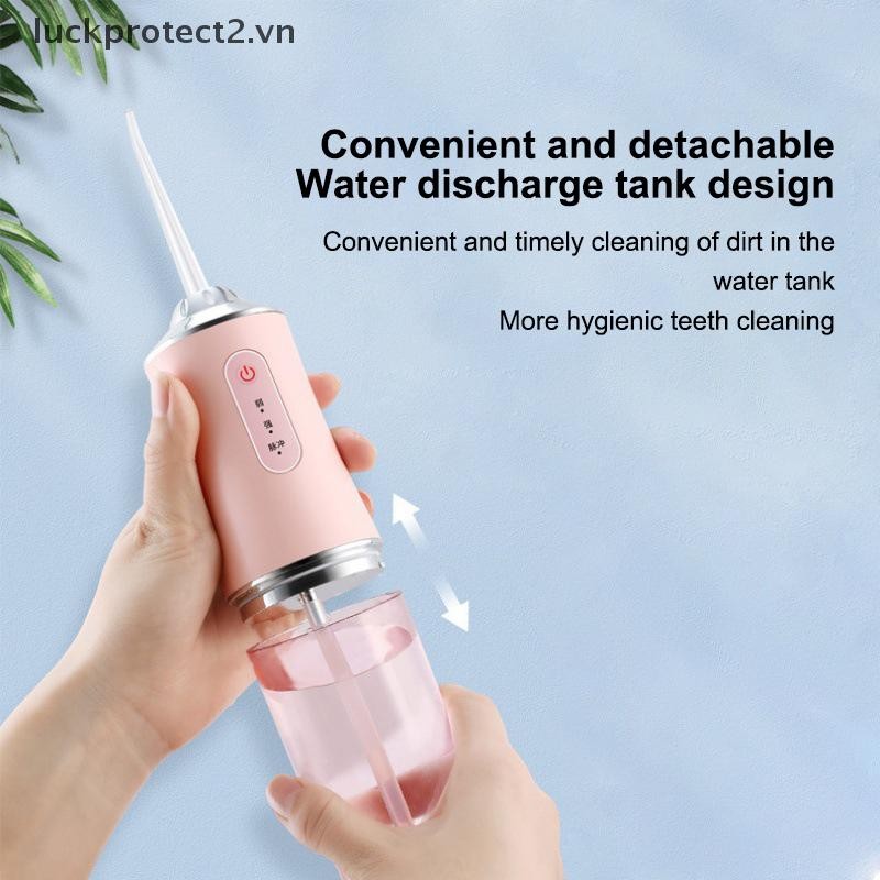 # luckpro # Irrigator Vệ sinh di động Vệ sinh răng miệng 220ml Dụng cụ đánh bóng nước điện USB Jet Scaler Dụng cụ loại bỏ vết bẩn tính toán răng.
