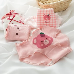 Set 10 Quần Chip Nữ Cotton Cao Cấp Họa Tiết Gấu Hồng Bee – Xinh Xắn, Kháng Khuẩn, Giá Tốt, Co Giãn Thoải Mái.