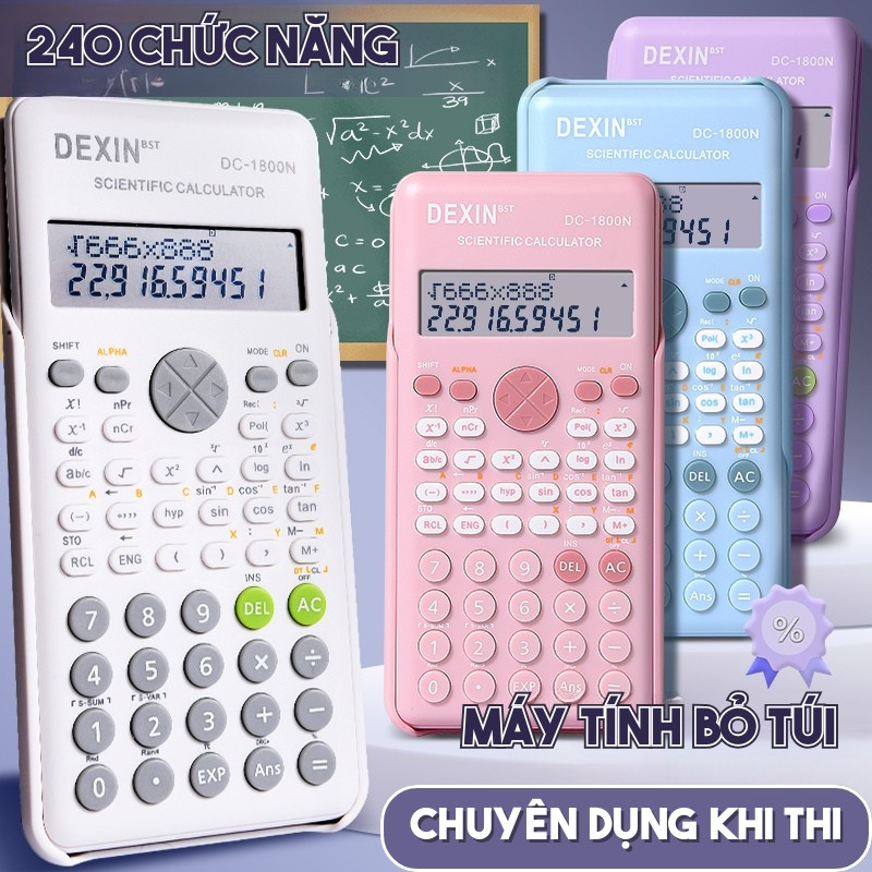 Máy Tính Học Sinh Cầm Tay – Máy Tính Khoa Học 240 Chức Năng, Dùng Trong Phòng Thi