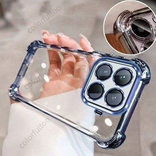 Ốp điện thoại TPU silicon mạ trong suốt cho Xiaomi 17T 15T Pro 15TPro 17TPro Mi15T 4G 5G Vỏ điện thoại túi khí bốn góc trong suốt Ốp lưng mềm chống sốc Camera bảo vệ mặt sau