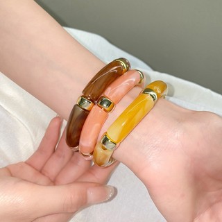 Vòng tay tròn ghép Acrylic, vòng tay đi lại đa năng cổ điển và thời trang, trang sức thích hợp và cao cấp
