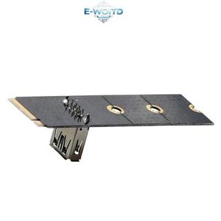 E-WOITD NGFF M2 sang PCI E X16 Khe cắm PCIe Riser Adapter Thẻ khai thác Thẻ khai thác GPU mở rộng tốc độ cao Thiết lập khai thác E-WOITD