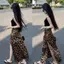 Váy in họa tiết da báo cổ điển mùa hè Thiết kế mới eo cao Niche Slimer Look Váy dài thời trang