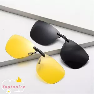 Kính râm lật TOPTOOLCX, Kính râm phân cực kẹp từ tính phân cực bảo vệ UV400, Kính mắt siêu nhẹ hợp thời trang Hoàn hảo cho hoạt động và lái xe